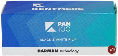 Kentmere Pan 100 Format 120 expired 07/2025 Pack of 10