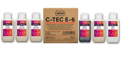 ADOX C-TEC E-6 3-bath kit for 12 films to mix 1000 ml - alternative to TETENAL Colortec E-6 3-Bad Kit 1 Liter