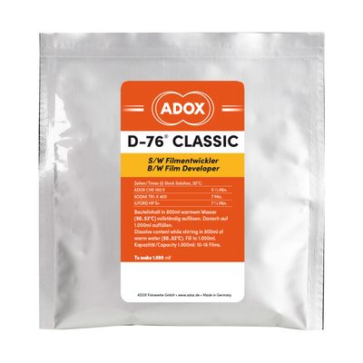 ADOX D-76 CLASSIC Developer (Powder) for Black &amp; White Film - Makes 1 Liter