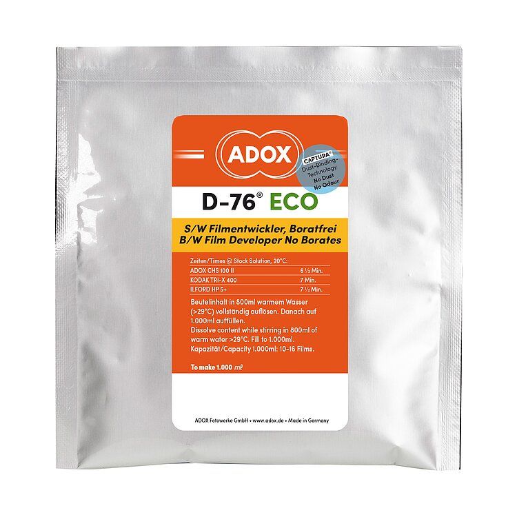 ADOX D-76 ECO Developer (Powder) for Black &amp; White Film - Makes 1 Liter - Alternative for Tetenal Ultrafin Liquid