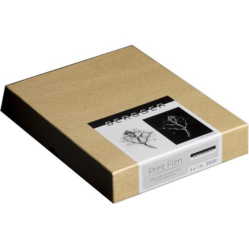 Bergger PrintFilm Continuous Tone Black and White Lab Film (4x 5  Inch, 25 Sheets)