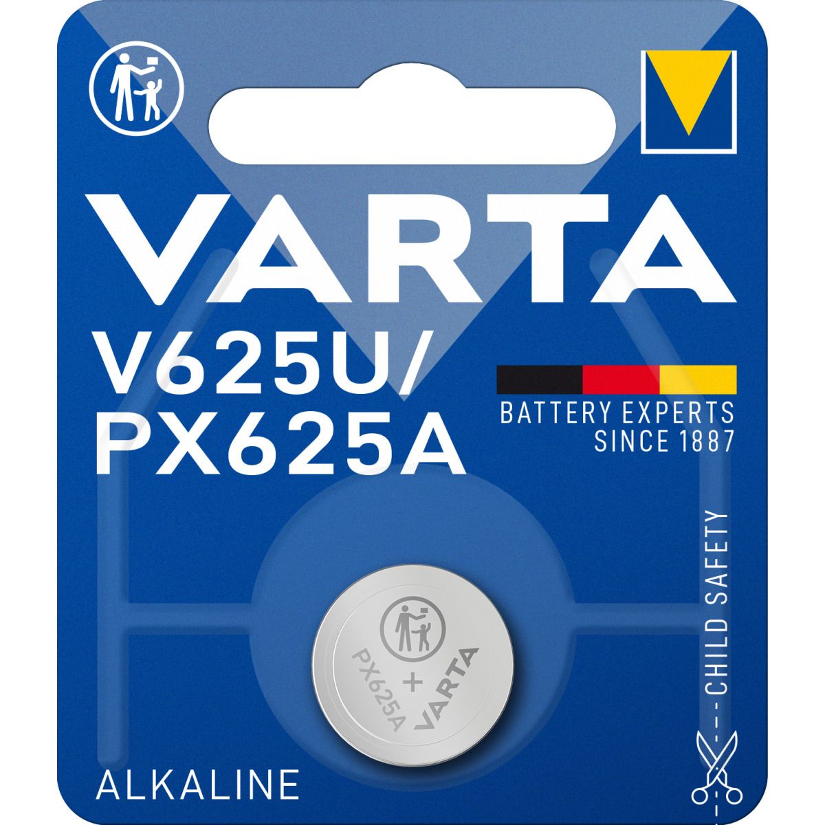 ​VARTA V 625 U / PX625A / LR9 Special battery for photo and flash Voltage: 1.5 V Capacity: 200 mAh