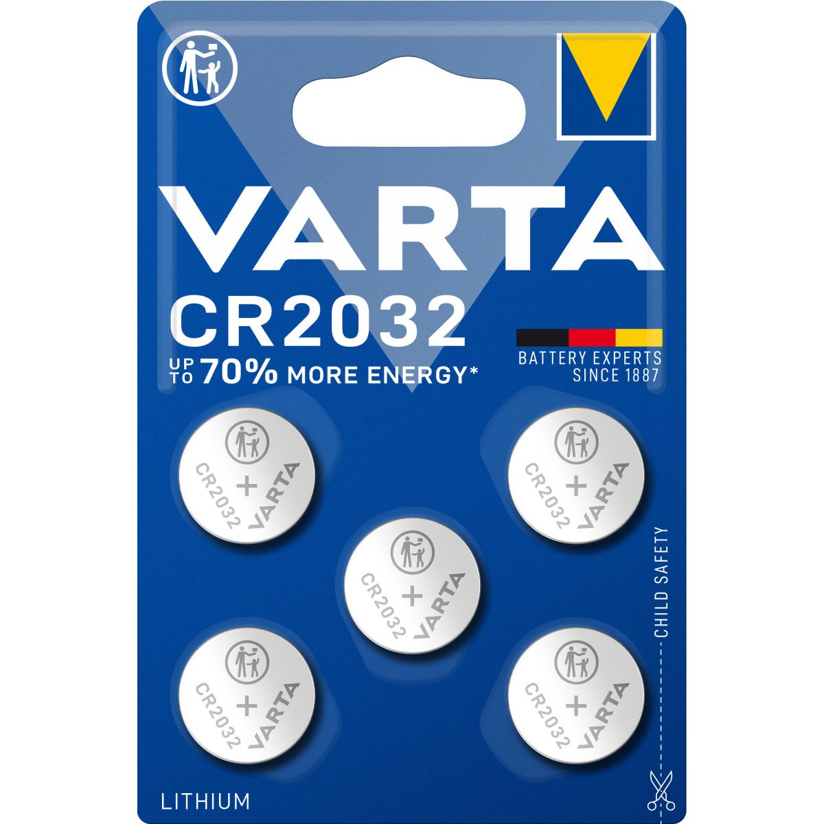 Varta CR2032 Coin Battery - Blister 5