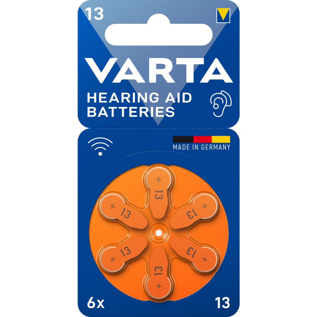 VARTA Hearing Aid Batteries 13 Blister 6
