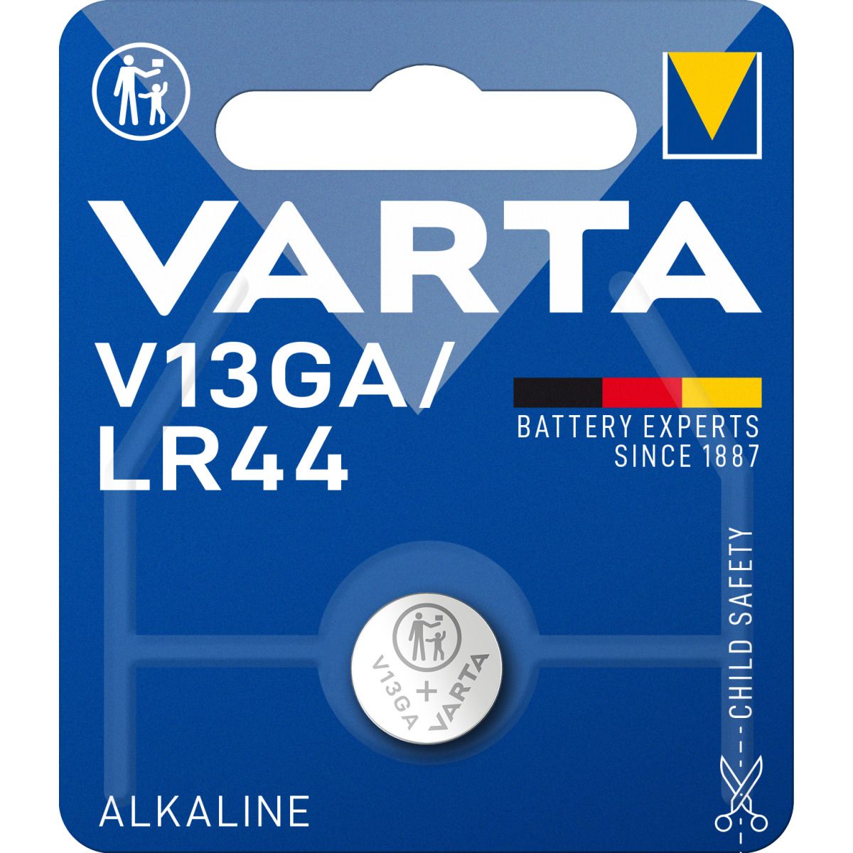 Varta Button Battery V 13 Ga V13ga Lr44 1.5 Volt 1.5v Alkaline 1 Pack -
