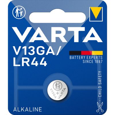 Varta Button Battery V 13 Ga V13ga Lr44 1.5 Volt 1.5v Alkaline 1 Pack -
