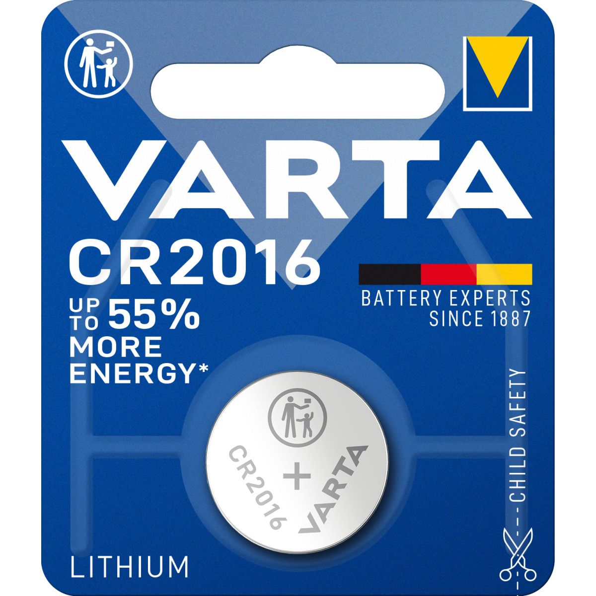 VARTA CR 2016 Knopfzelle