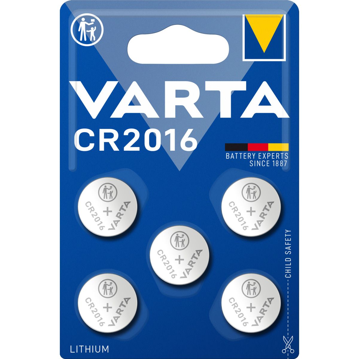Varta Button cell CR2016  Blister 5 pieces