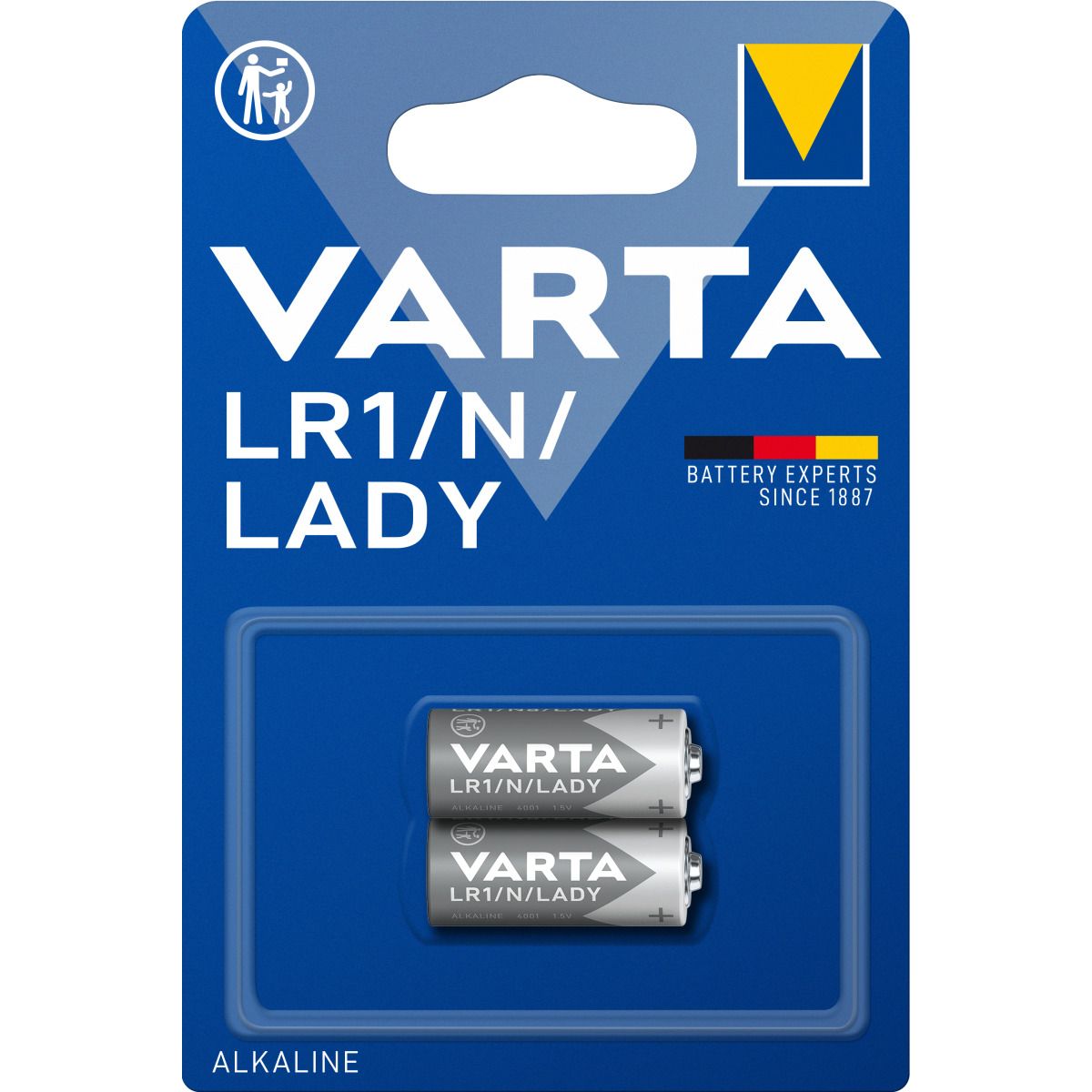 VARTA 4001 LR 1 Lady electronic Special battery for photo and flash Voltage: 1.5 Volt Capacity: 800 mAh - Blister pack of 2 LR1