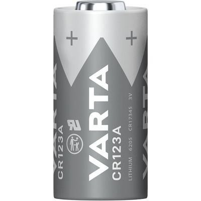 Varta CR 123 A Lithium AR1596 / 6205 Blister pack of 2 CR123A batteries