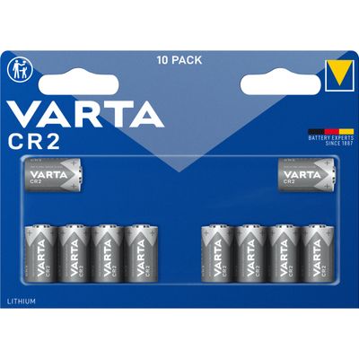 Varta CR 2 Lithium (3V) Megablister with ten CR2 batteries
