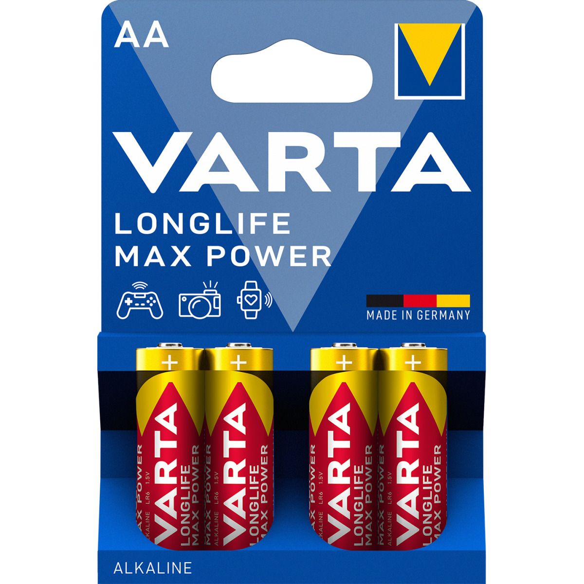 VARTA LONGLIFE Max Power LR6/K AA V1500 Blister 4