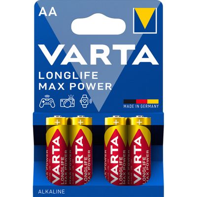 VARTA LONGLIFE Max Power LR6/K AA V1500 Blister 4