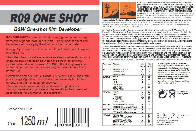 Rollei Compard R09 One Shot 1 liter (Rodinal)