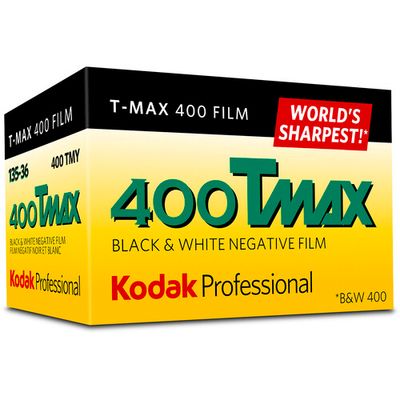 Kodak Professional T-Max 400 Black and White Negative Film (35mm Roll Film, 36 Exposures) Expired 01/2025