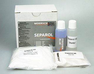 Separol High Energy powder paper developer for neutral to cold black tones. 1000 ml