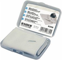 Kaiser Microfibre Cleaning Cloth 30 x 30 cm, silver-grey, with buttonhole