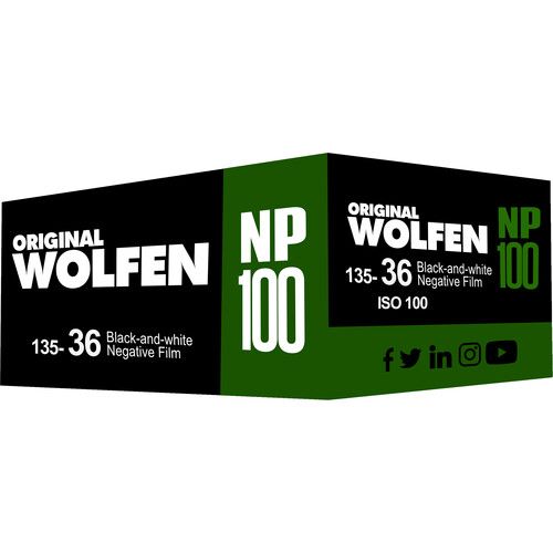 Orginal WOLFEN NP100 is an exceptionally fine grain, 100 ASA, 36 exposure black and white photographic film. expired 10/2026