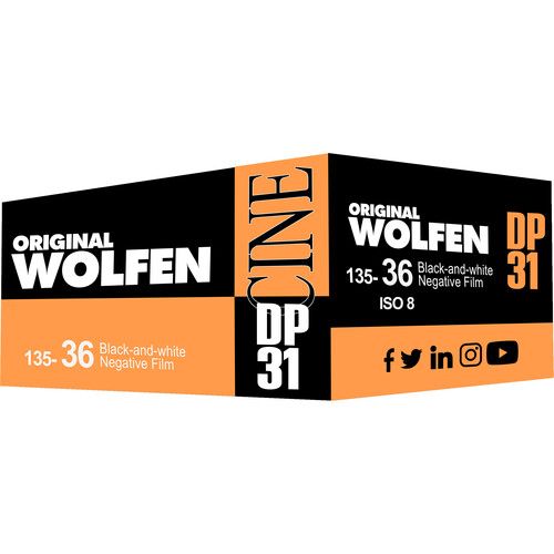 Orginal Wolfen DP31 Black and White Film (35mm Roll Film, 36 Exposures)