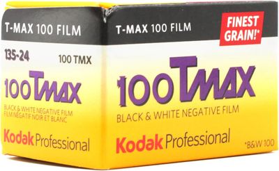 Kodak T-Max 100 Professional Black &amp; White Negative (Print) Film (ISO-100) Format 135-24  expired  08/2027