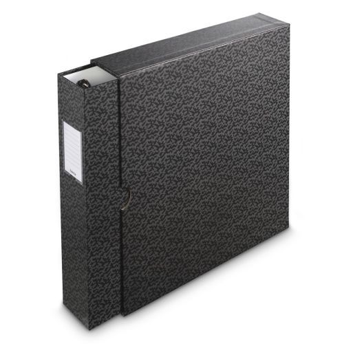 File for Negatives, with slipcase, 29 x 32,5 cm, black/grey-marbled
