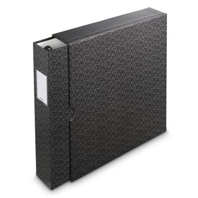 File for Negatives, with slipcase, 29 x 32,5 cm, black/grey-marbled