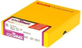 Kodak T-Max 100 Planfilm 10,2x12,7cm (4x5&quot;) 50 sheets expired 03/2028