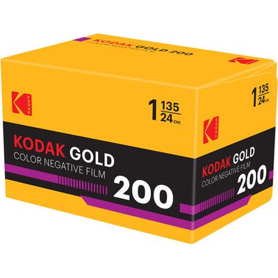Kodak Eastman GOLD 200 Color Negative Film (35mm Roll Film, 24 Exposures) expired 02/2028