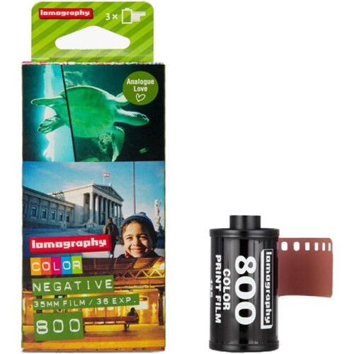 Lomography 800 Color Negative Film (35mm Roll Film, 36 Exposures, 2 Pack)