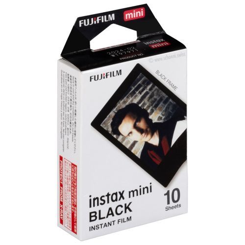 Fujifilm Instax Mini Black Film Pack (10 Shots) 6,2x4,6 cm Exp 08/2024