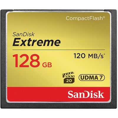 SANDISK CF-Card 128GB Extreme (120/85MB/s) SANDISK CF-Card 128GB Extreme (120/85MB/s)