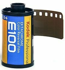 Kodak E100G 135-36 Ektachrome Professional Color Slide (Transparency) Film (ISO-100) expired 03/2028