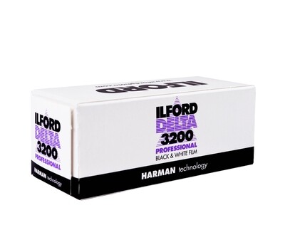 lford Delta 3200 Professional Black and White Negative Film (120 Roll Film) expired 10/2027