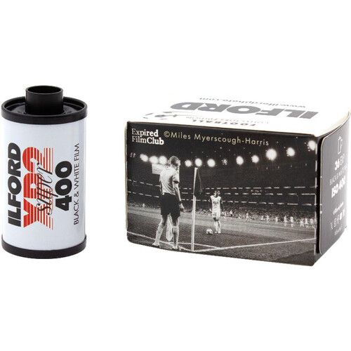 Ilford XP2 Super Black and White Negative Film (Football Limited Edition, 35mm Roll Film, 36 Exposures) expired 11/2028