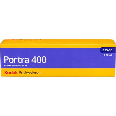 Kodak 35mm Professional Portra 400 Color Negative Film (Pro Pack, Five 36 Exposure Rolls) Expired 05/2027
