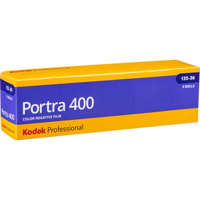 Kodak 35mm Professional Portra 400 Color Negative Film (Pro Pack, Five 36 Exposure Rolls) Expired 05/2027