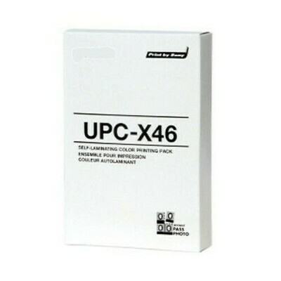 DNP Fotolusio (for Sony) UPC-X46 DNP 4.0 x 6.9" Self-Laminating Color Print Pack For Sony UP-DX100 (10 Sets)