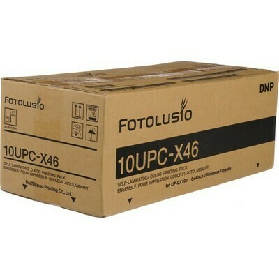 DNP Fotolusio (for Sony) UPC-X46 DNP 4.0 x 6.9" Self-Laminating Color Print Pack For Sony UP-DX100 (10 Sets)