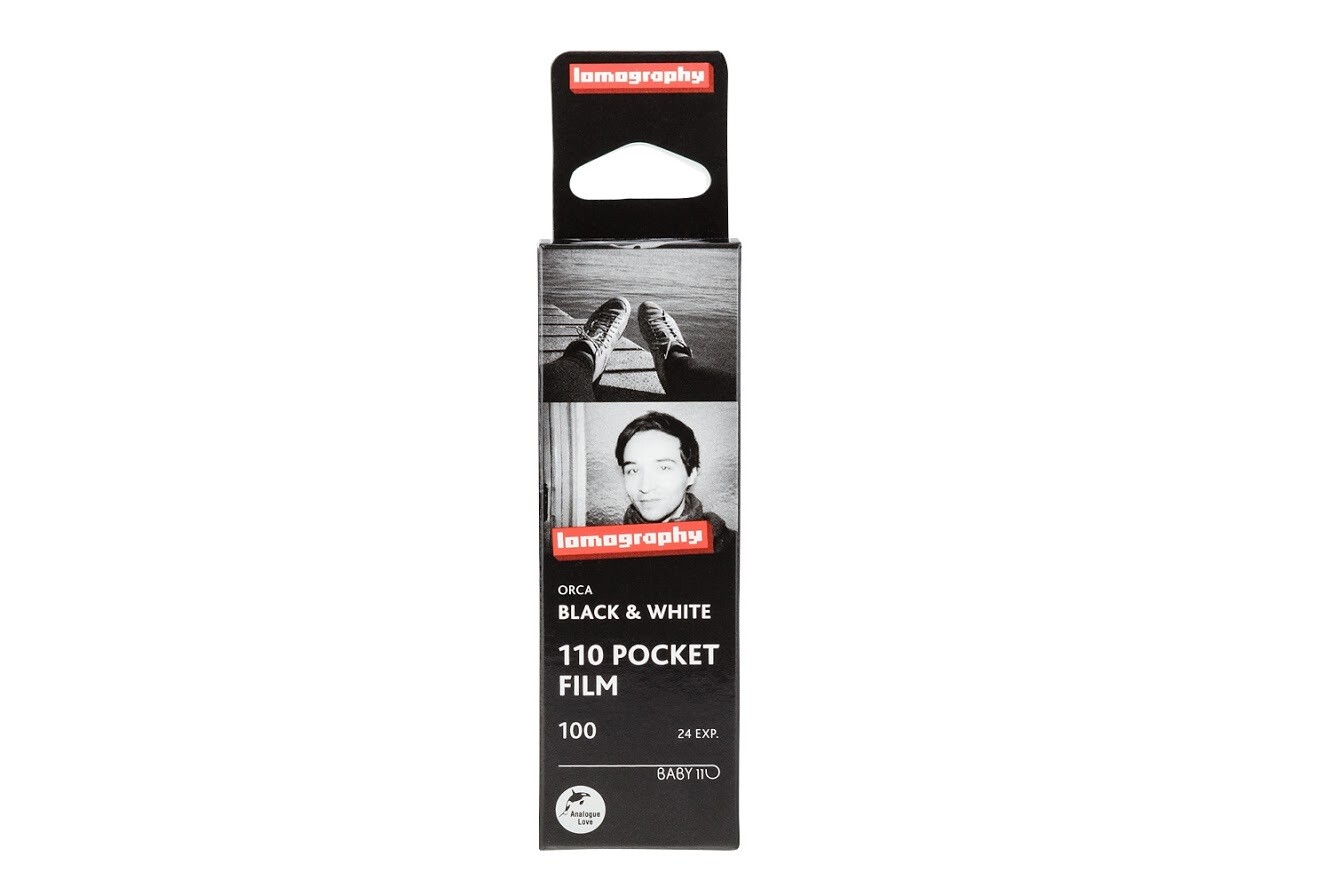 Lomography Orca Black and White Negative Film (110 Cartridge, 24 Exposures) - expired 09/2027
