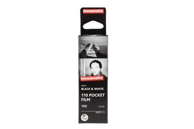 Lomography Orca Black and White Negative Film (110 Cartridge, 24 Exposures) - expired 09/2027