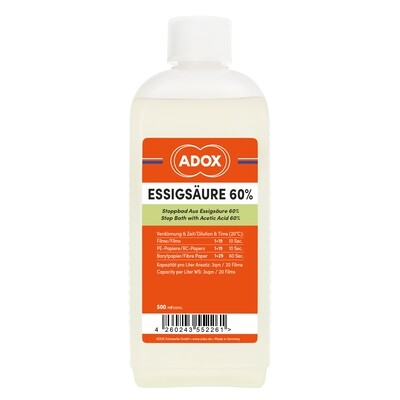 ADOX universal stop bath 500 Milliliter Bottle. ADOX universal stop bath 500 Milliliter Bottle.