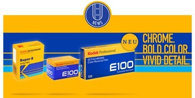 Kodak Professional Ektachrome E100 Color Transparency Film Format 120 Expired 08/2027