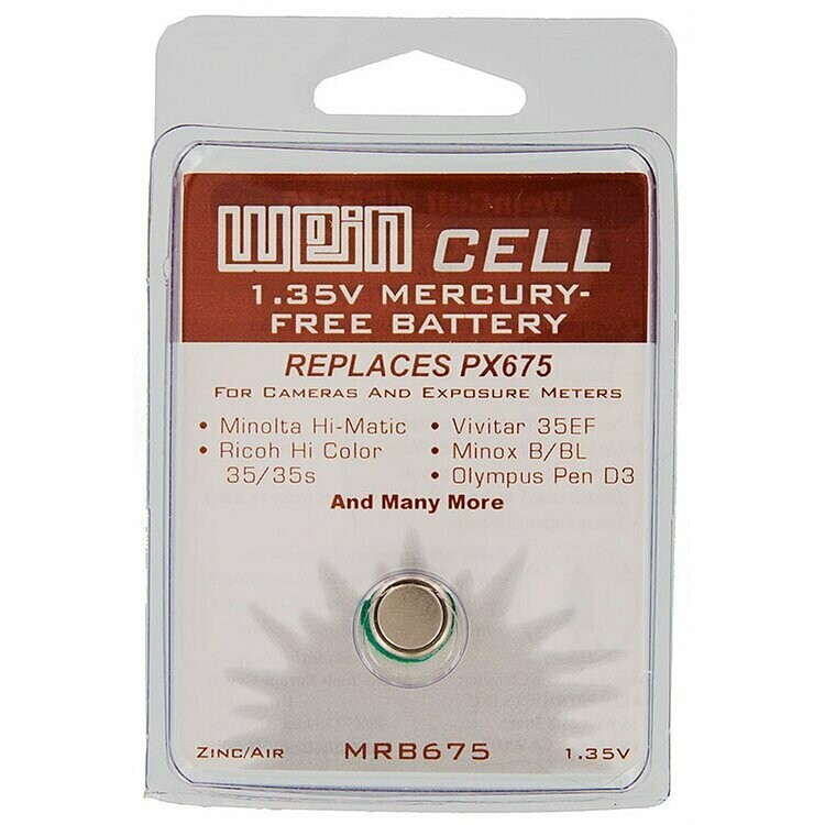 Wein MRB675 1.35V Zinc-Air Battery Replacement  for PX675 and LR44