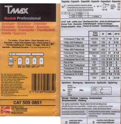 Kodak Professional T-MAX Developer for  5 Liter 1058718 (5050851)
