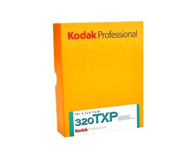 Kodak Professional Tri-X 320 Black and White Negative Film (4 x 5", 10 Sheets) Expired 07/2027