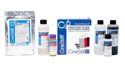 CINESTIL Cs6 "Creative Slide" DynamicChrome E-6 Kit -  immediately available from stock. Alternative for TETENAL Colortec E-6 3-Bad Kit