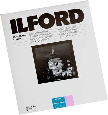 ILFORD MGFBWT 1K Multigrade FB Warmtone Glanz 1K  30.5 x 40.6cm (12 x 16") 50 sheets 1865545 (new packaging)