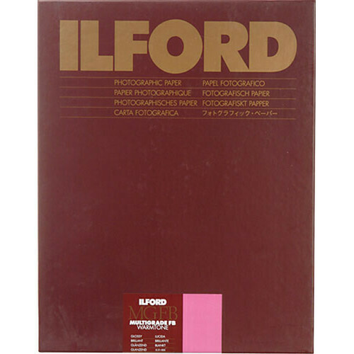 ILFORD MGFBWT 1K Multigrade FB Warmtone Glanz 1K  24 x 30.5cm (9.5 x 12") 50 sheets 1865462
