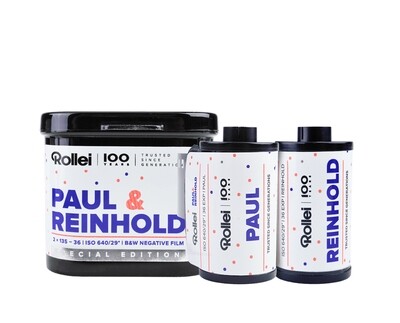 ROLLEI 135 Double Pack Special Edition Paul and Reinhold - Nominal sensitivity: ISO 640/29°. Expired 10/2027
