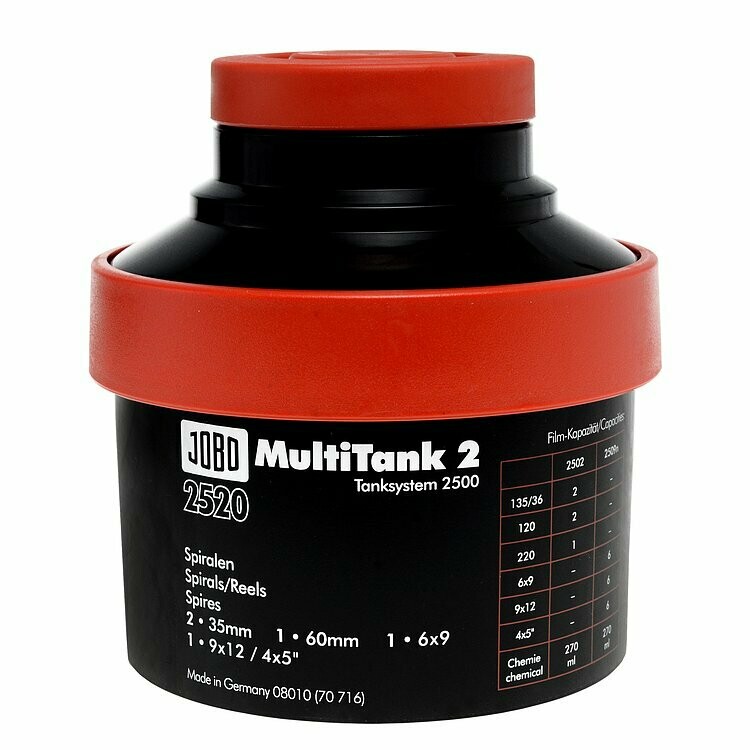 JOBO 2520 Multitank 2 - Scope of delivery: Tank complete, without spirals